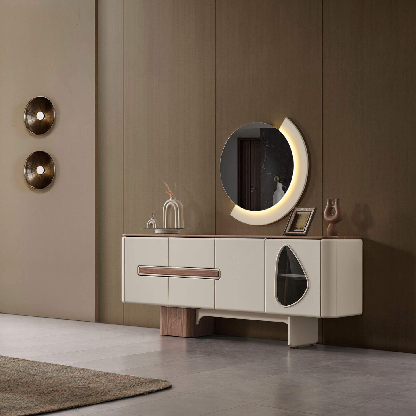 Casa Da Noir LED Aynalı Konsol