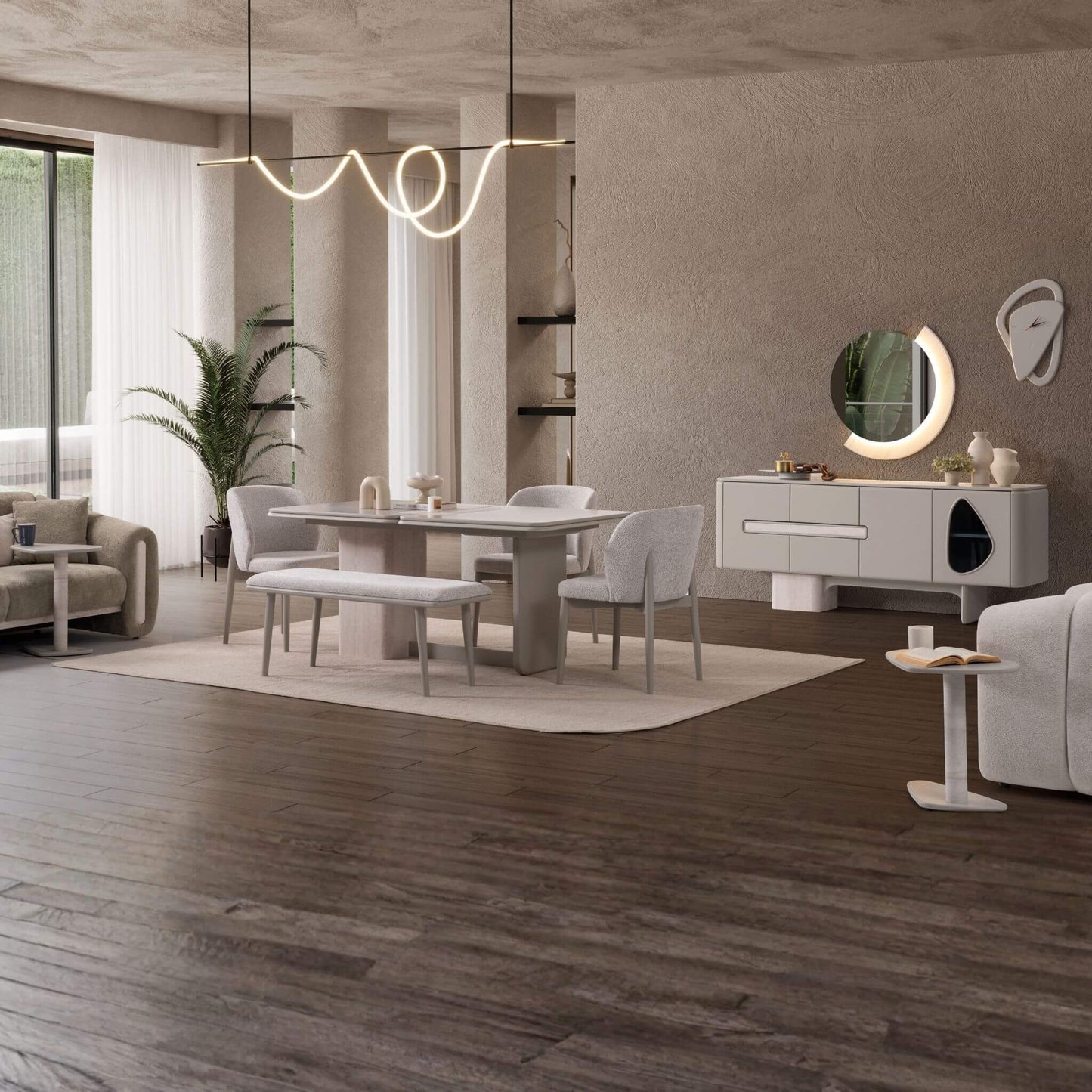 Enna modern yemek odası takımı Casa Da Noir