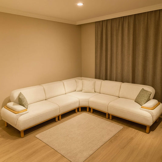 Soft sünger dolgulu rahat köşe koltuk tasarımı Casa Da Noir