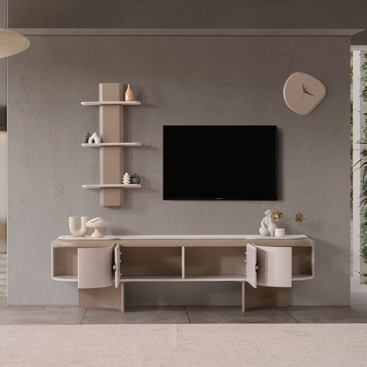 Casa Da Noir Opera TV ünitesi duvar raflı tasarım