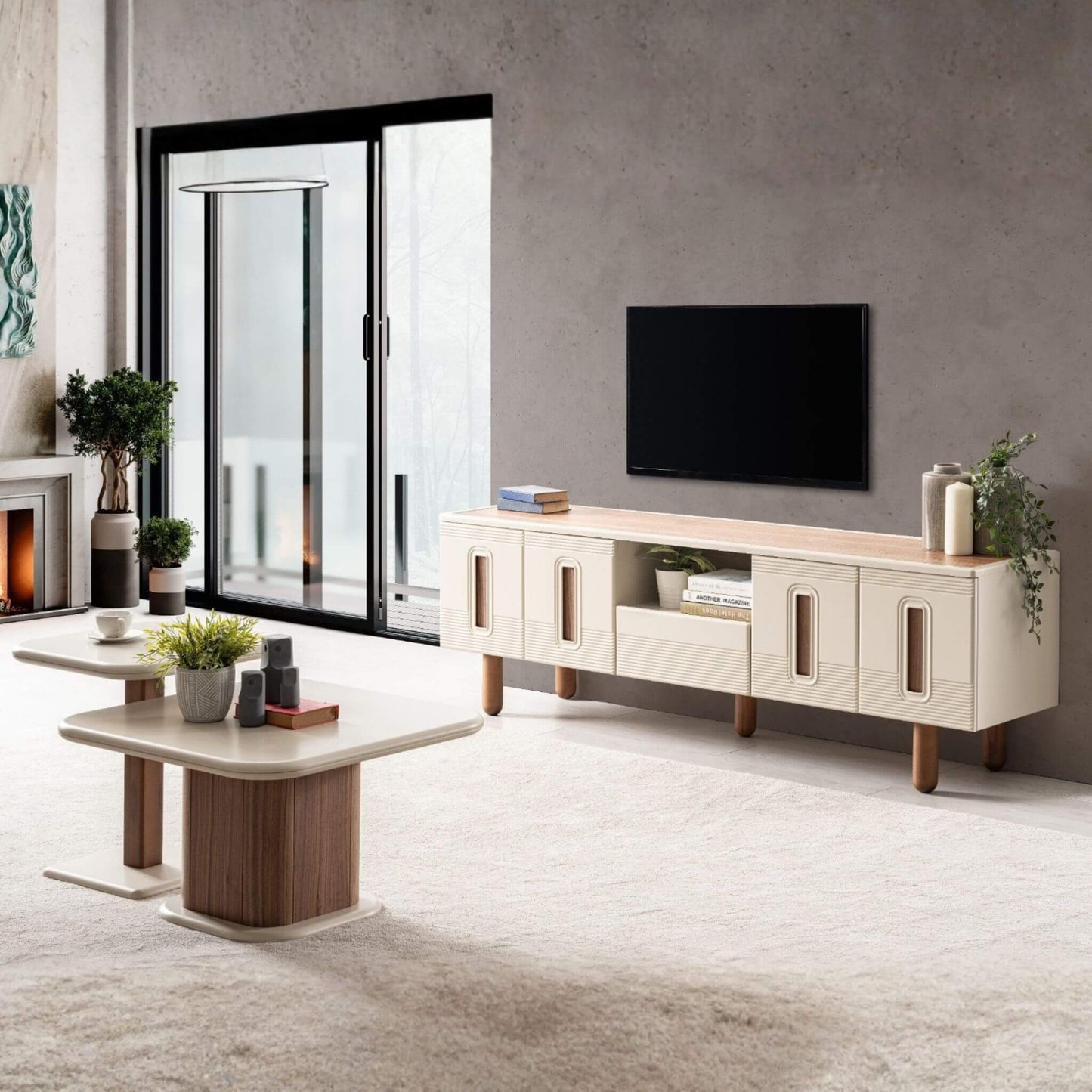 Casa Da Noir Asya TV ünitesi ön görünüm