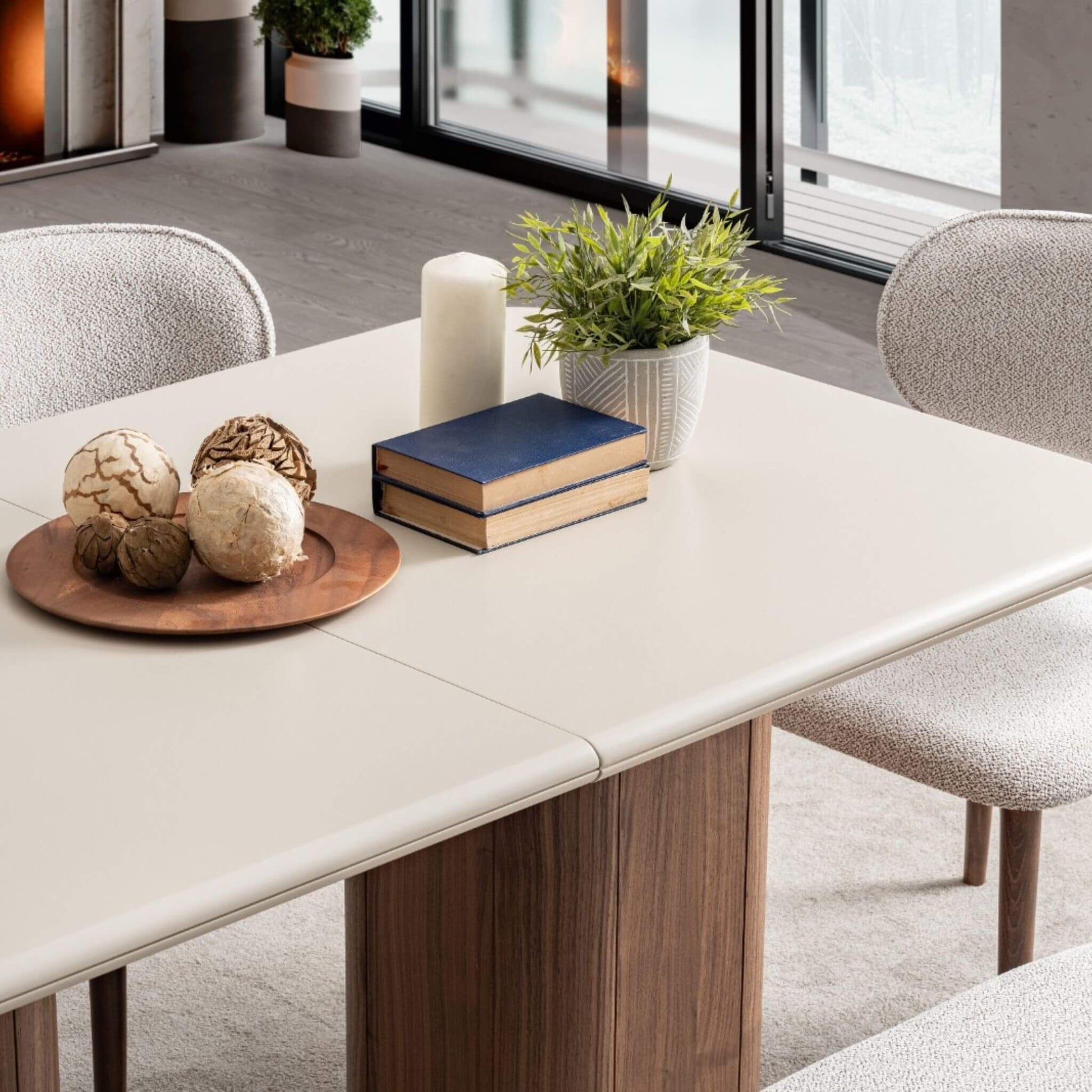 Modern sandalyeli Asya yemek masası seti