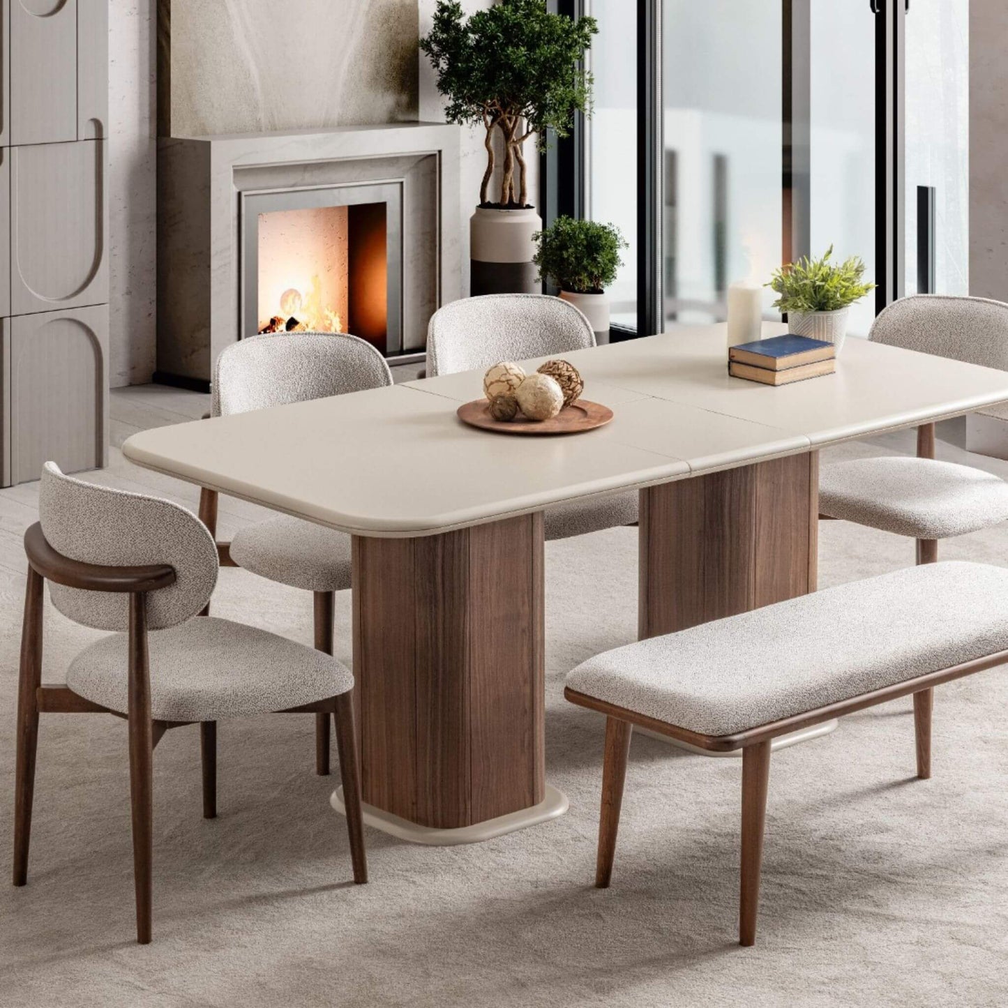 Asya lüks açılır yemek masası