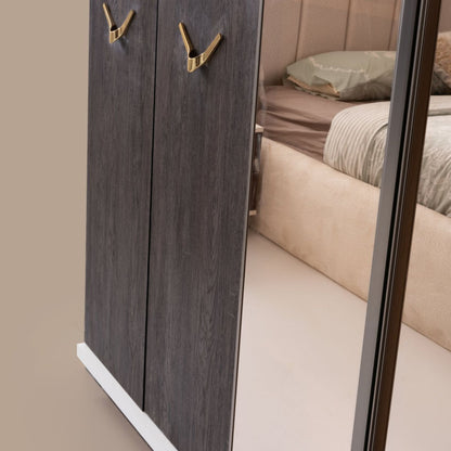 Berceste Yatak Odası Takımı – Modern Kontrast ve Lüks Detayların Şık Buluşması