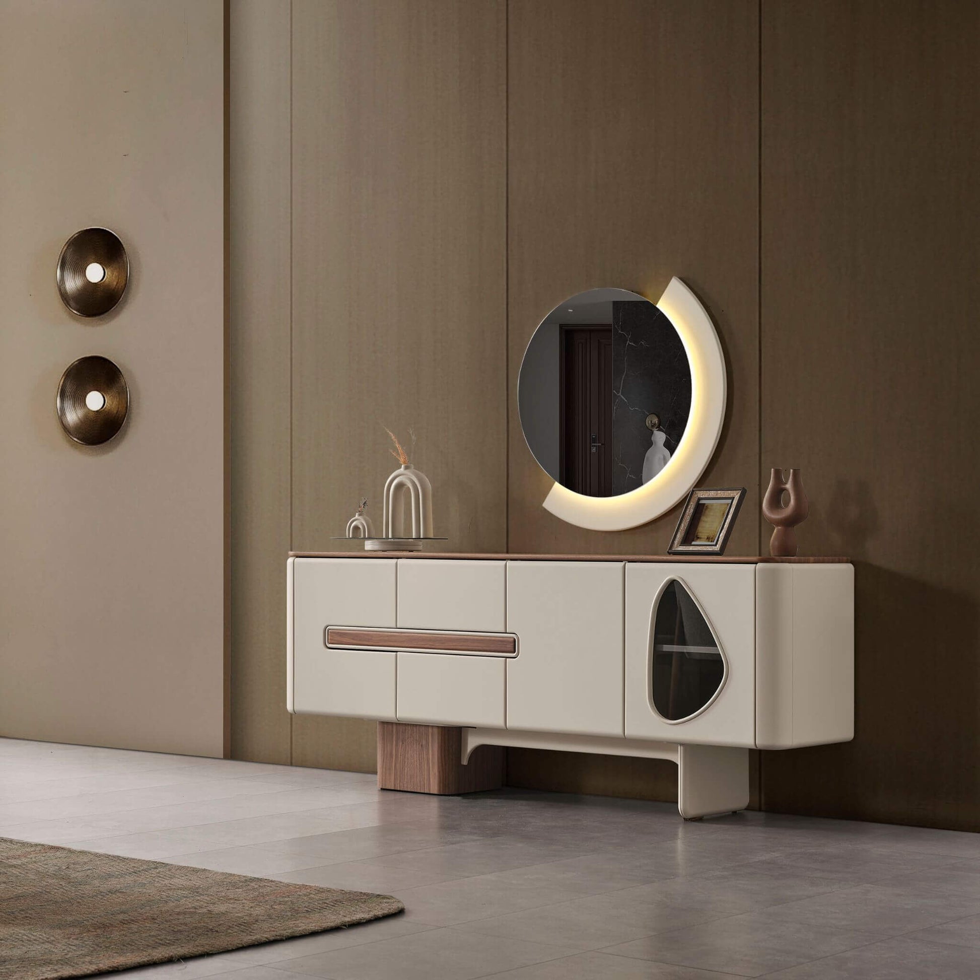 Casa Da Noir LED Aynalı Konsol