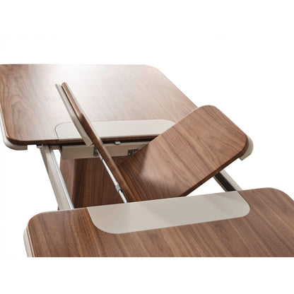 Lüks MDF Enna Ekru açılır yemek masası takımı