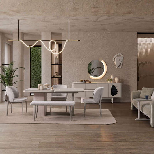 Enna modern yemek odası takımı Casa Da Noir