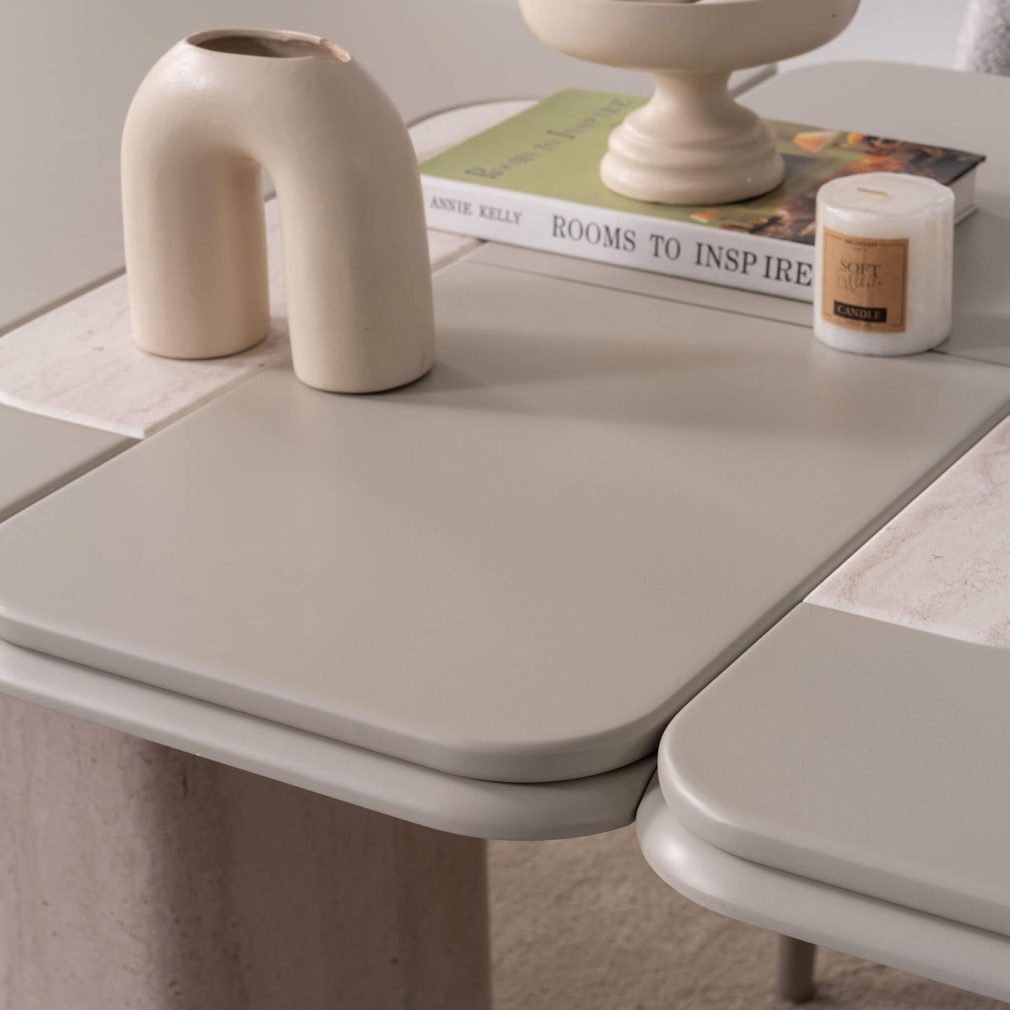 Lake boyalı MDF yemek masası seti