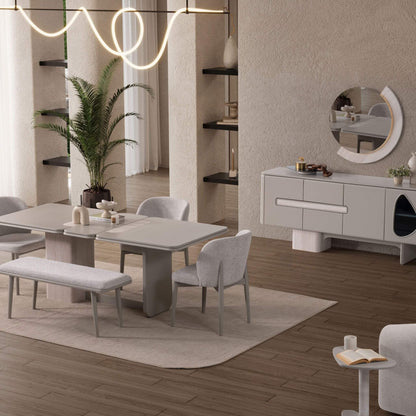 Casa Da Noir Enna lake boyalı modern yemek takımı