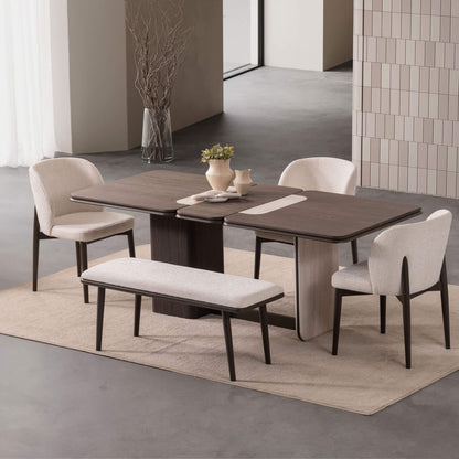 Enna Plus açılır yemek masası ve mimari yemek alanı