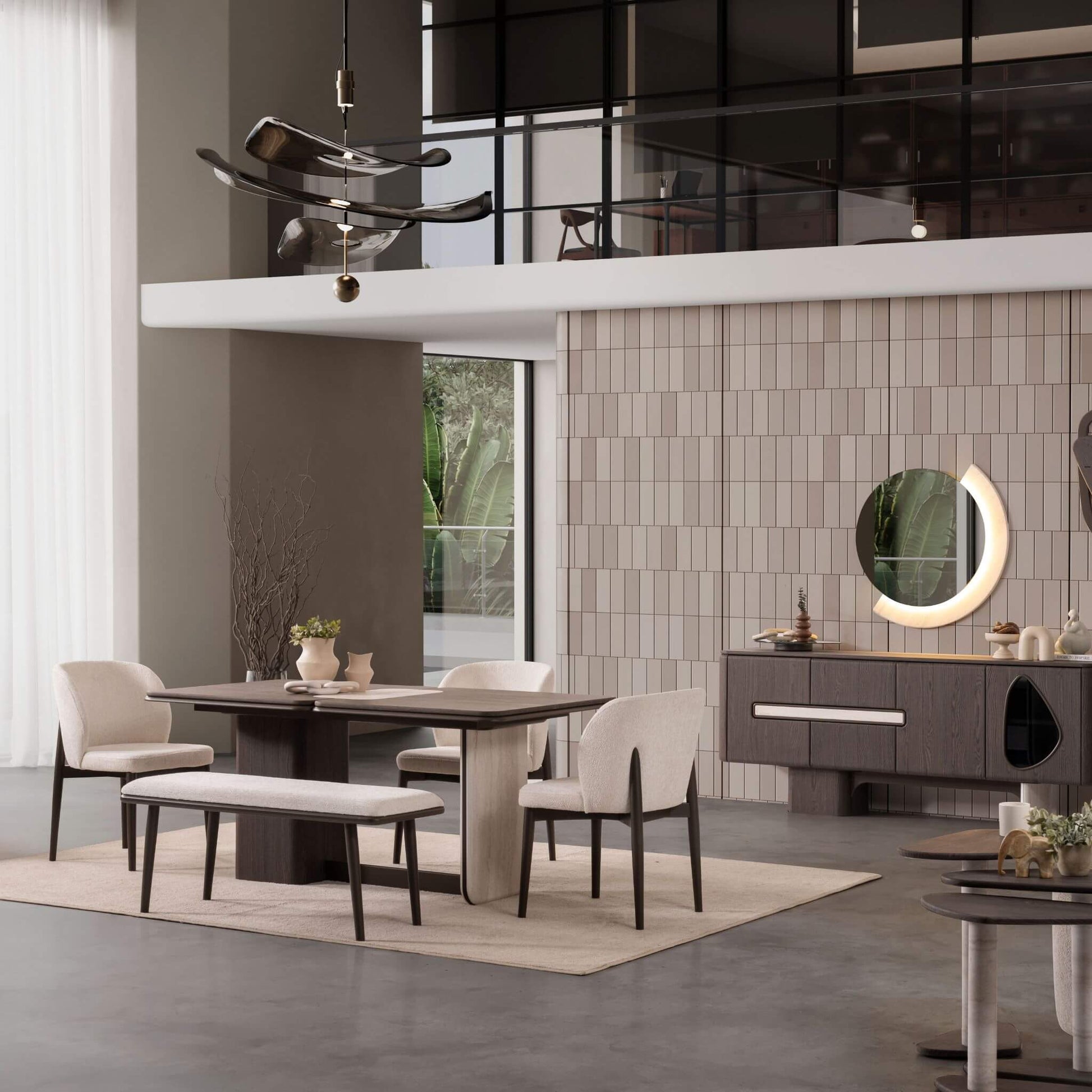 Enna Plus modern yemek odası takımı Casa Da Noir