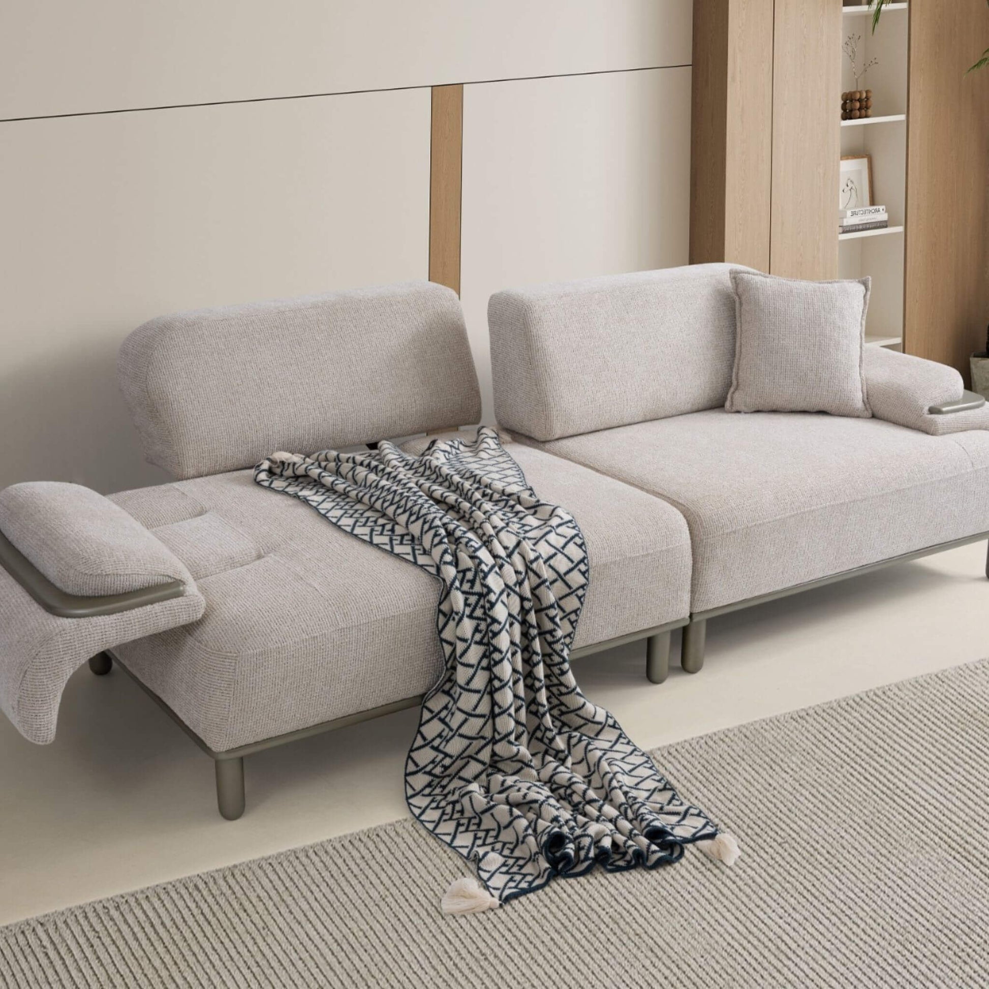 Casa Da Noir İnci modeli geniş oturumlu kanepe ve berjer