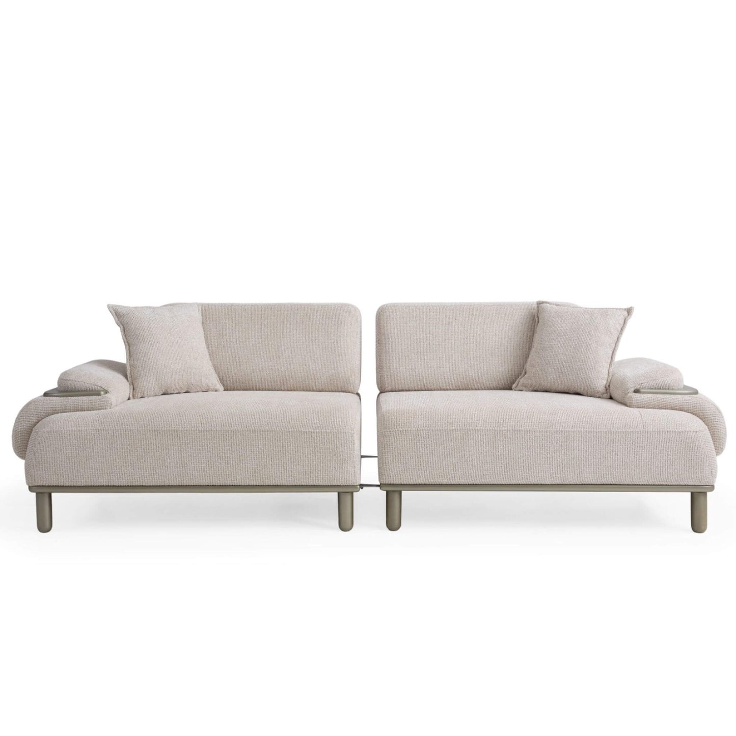 Minimal tasarımlı İnci koltuk takımı salon dekorasyonu