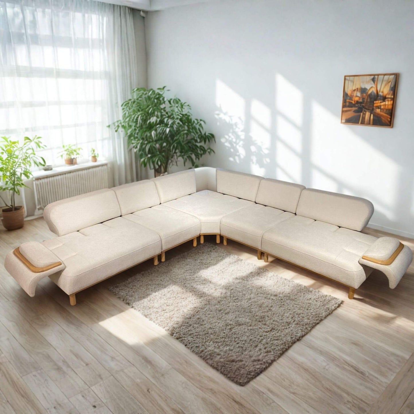 Casa Da Noir İnci modern Köşe koltuk takımı