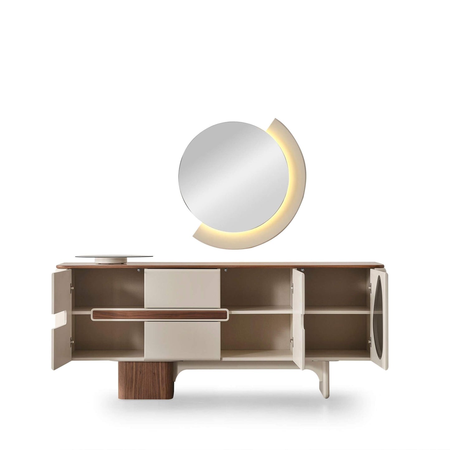 Casa Da Noir Aynalı Konsol Lake Boyalı