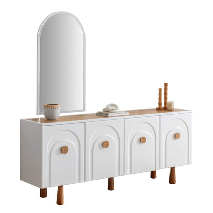 Casa Da Noir Aynalı Konsol salon dekorasyonu