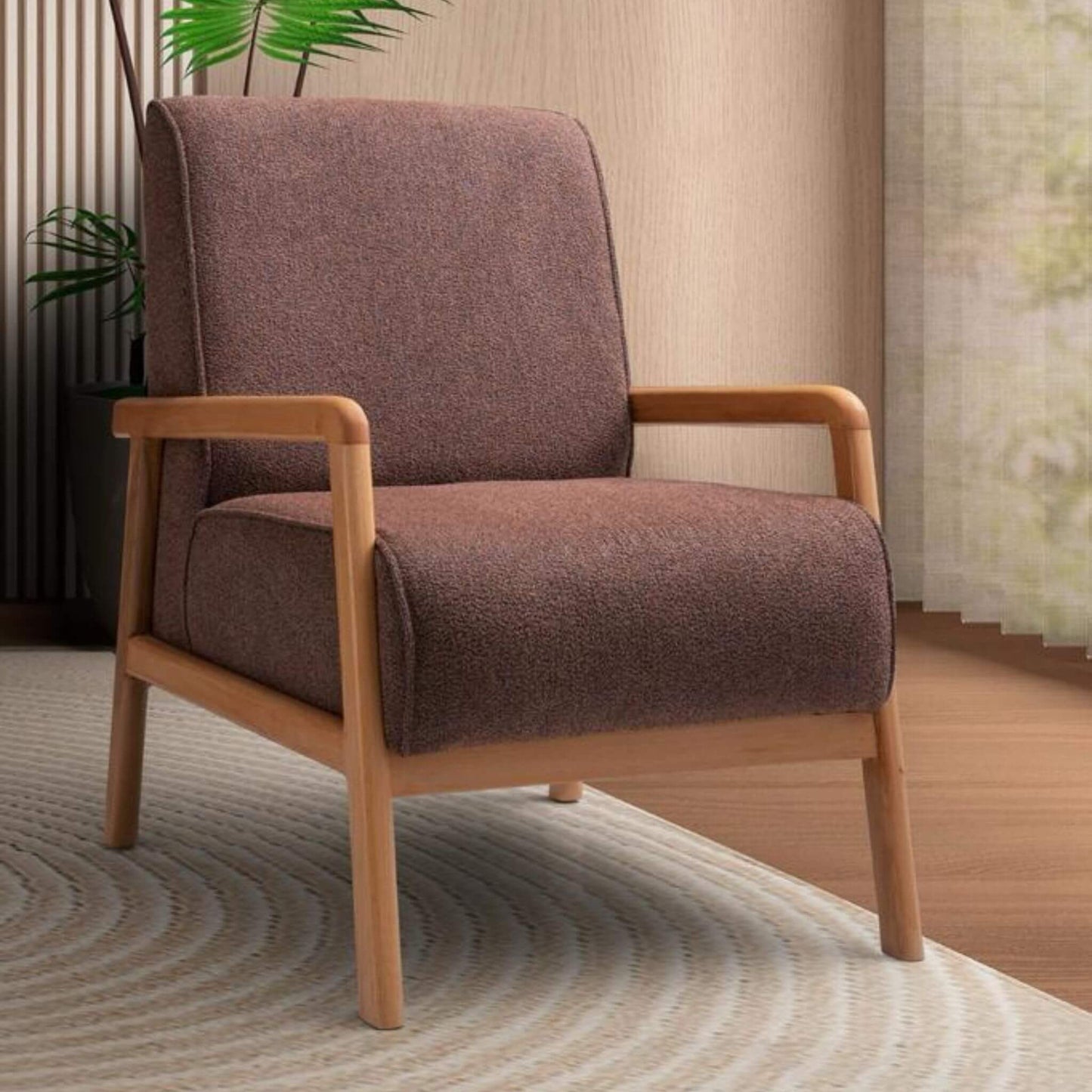 Ahşap kollu berjerli Fiona oturma grubu