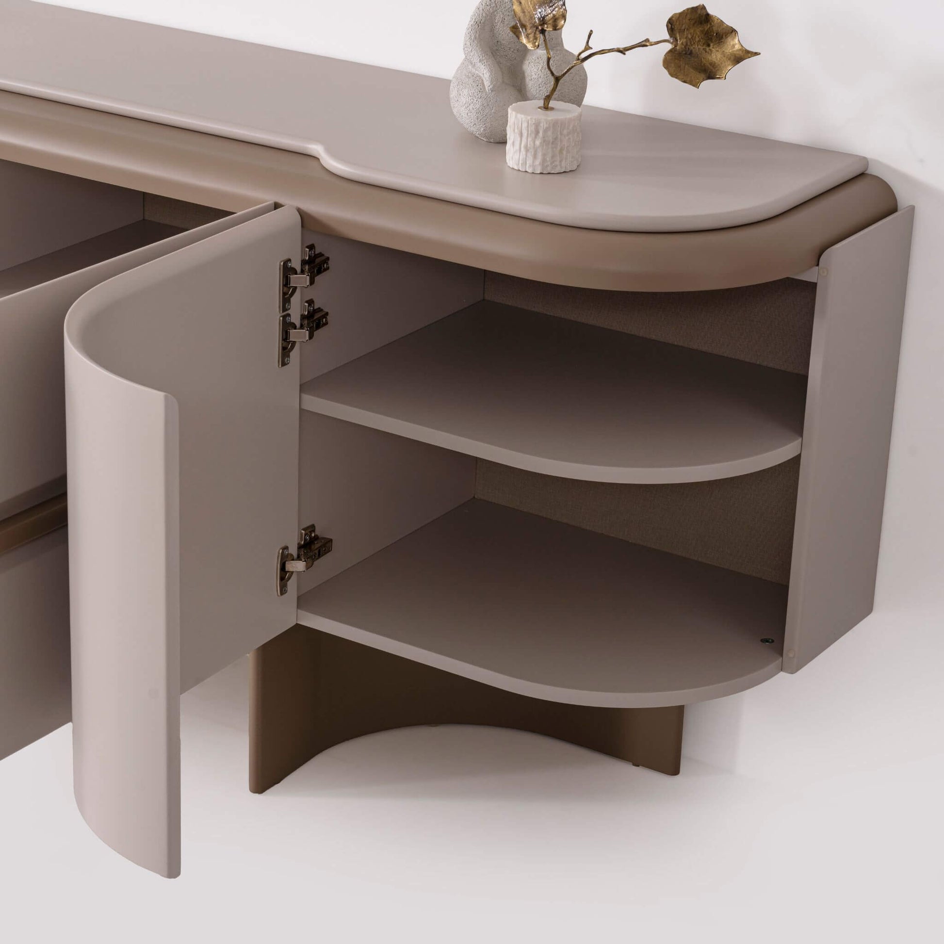 Modern oval formlu Opera konsol ön görünüm