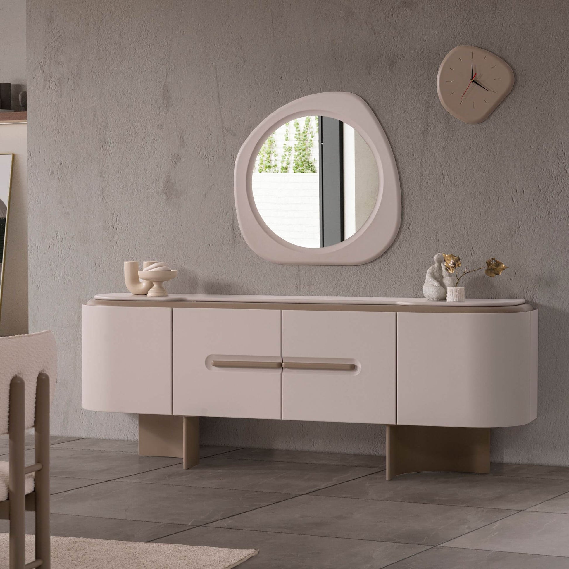 Opera konsol seti minimalist iç mekân kullanımı