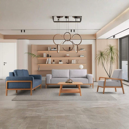 Pars modern koltuk takımı krem ve bej tonlarında salon dekorasyonu