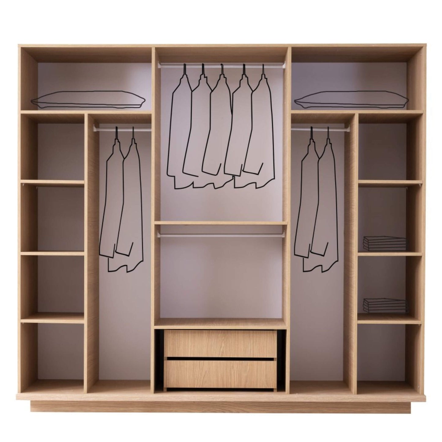 Pegasus Yatak Odası Takımı – Doğal Meşe Dokusu ve Yuvarlak Formların Modern Yorumu