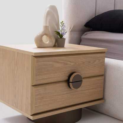 Pegasus Yatak Odası Takımı – Doğal Meşe Dokusu ve Yuvarlak Formların Modern Yorumu