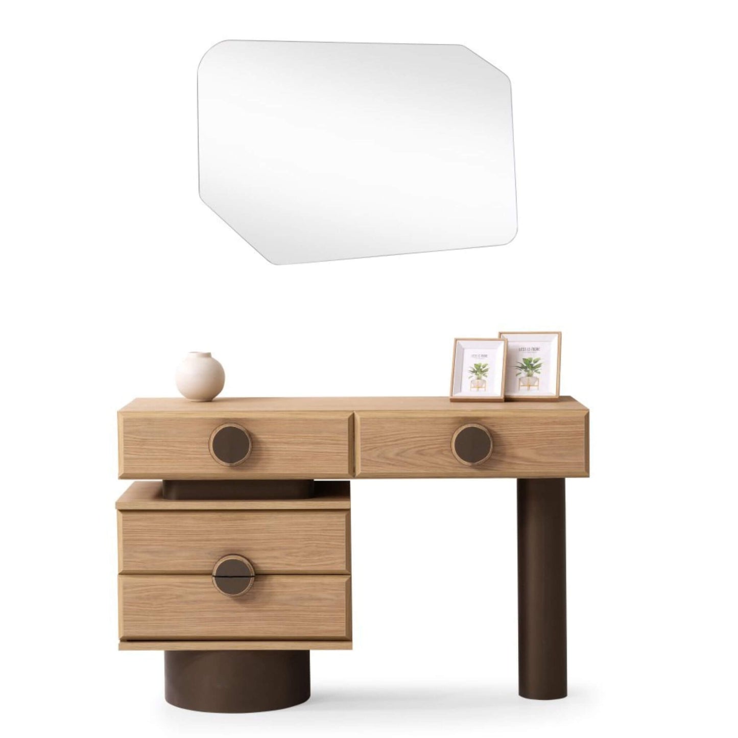 Pegasus Yatak Odası Takımı – Doğal Meşe Dokusu ve Yuvarlak Formların Modern Yorumu