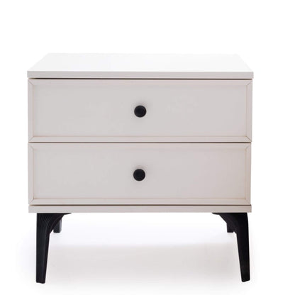 Piano Yatak Odası Takımı – Modern Beyaz Minimalizm ve Zarif Geometrik Çizgiler