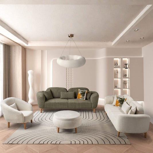 Zero modern koltuk takımı, salon dekorasyonu içinde Casa Da Noir tasarımı