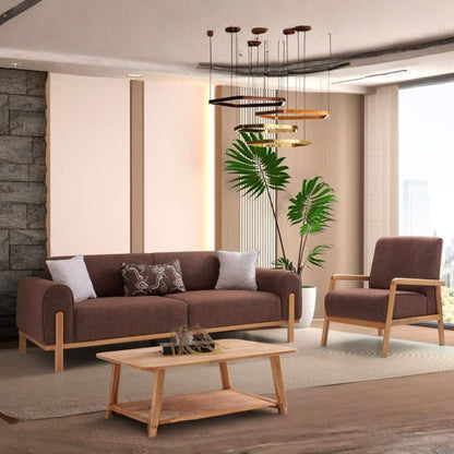 Minimal çizgilere sahip Fiona kanepe ve berjer modeli