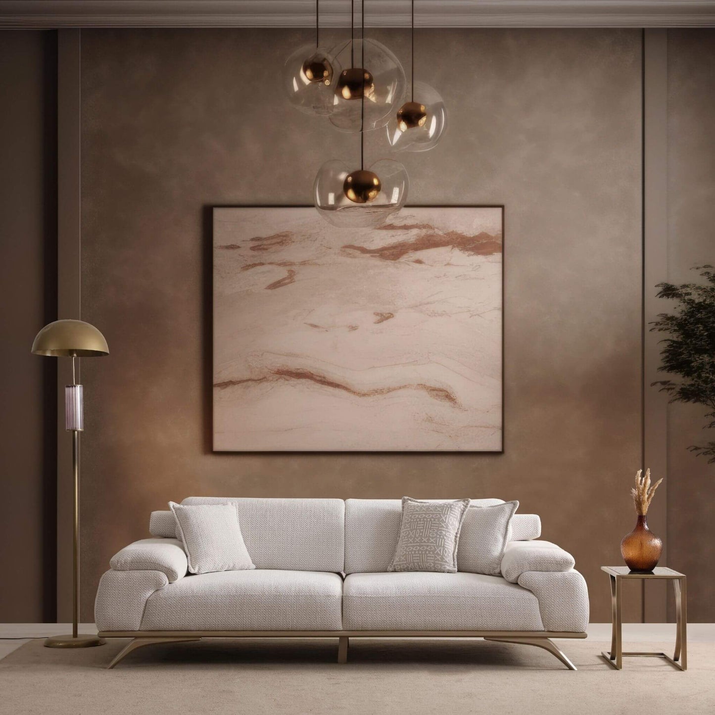 Serena berjer ve üçlü koltuk, yumuşak sünger yapısı ve şık ahşap ayaklarıyla konfor ve zarafeti birleştirir.