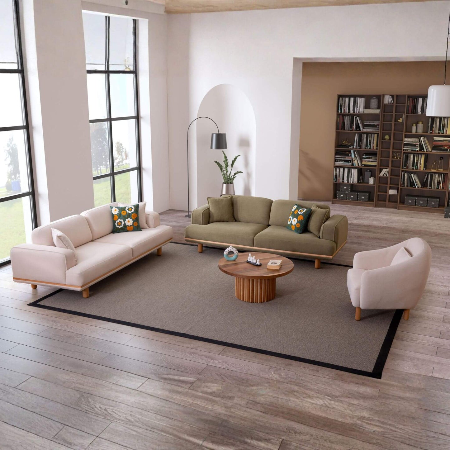 Verde Bohem Koltuk Takımı – Kanepe ve Berjer Seti | Casa Da Noir