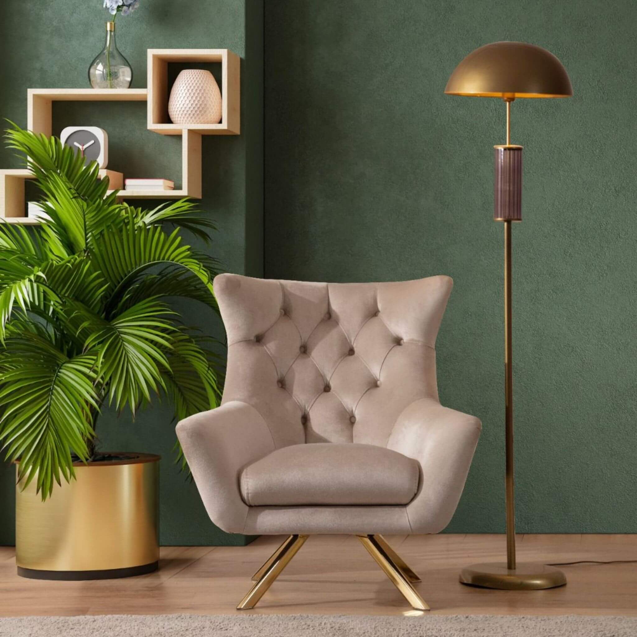 Bohem ve zarif tarzda tasarlanan Vesper oturma odası takımı, düğün paketi kombinasyonları için ideal bir koltuk takımı seçeneğidir.